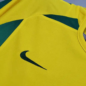 Camisa Retrô Seleção do Brasil I 2002 - Torcedor Masculina - Amarelo