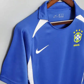 Camisa Retrô Seleção do Brasil II 2002 - Torcedor Masculina - Azul