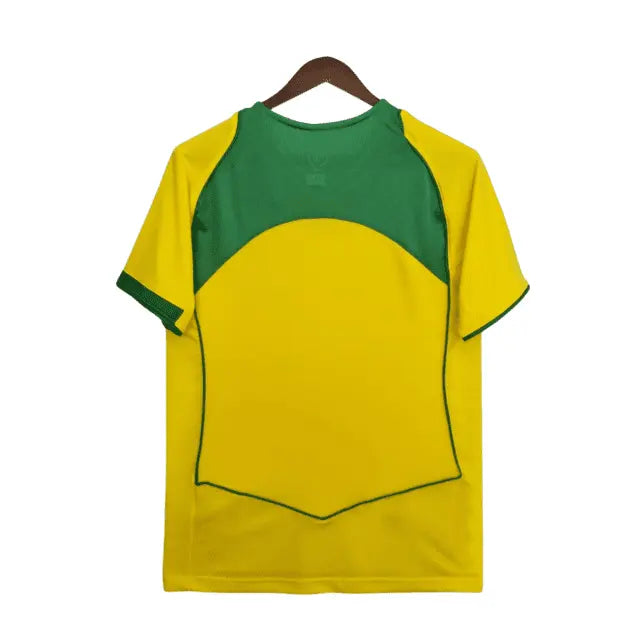 Camisa Retrô Seleção do Brasil I 2004 - Torcedor Masculina - Amarelo