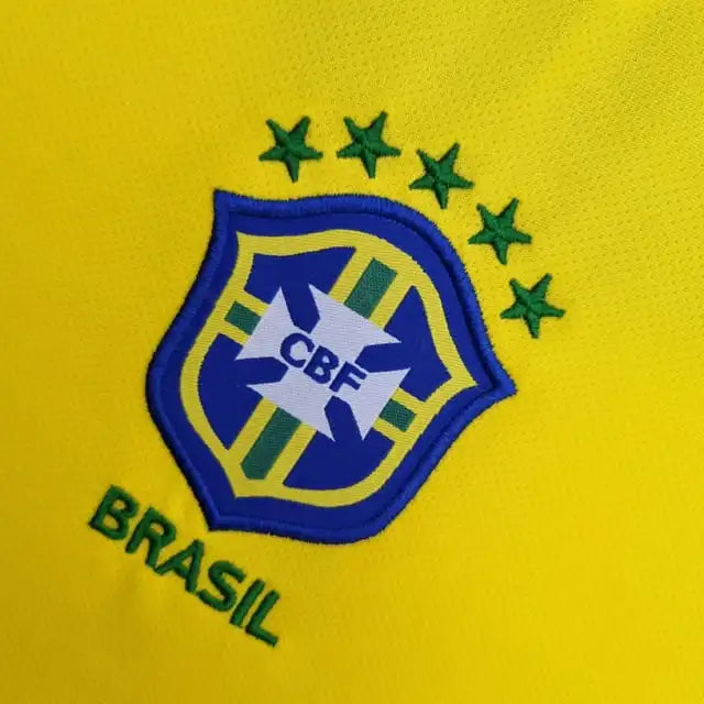 Camisa Retrô Seleção do Brasil I 2004 - Torcedor Masculina - Amarelo