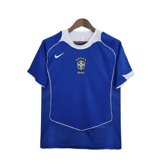 Camisa Retrô Seleção do Brasil II 2004 - Torcedor Masculina - Azul