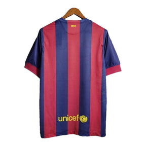 Camisa Retrô Barcelona I (Home) 14/15 - Torcedor Masculina - Vermelho e Azul