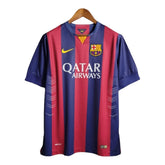 Camisa Retrô Barcelona I (Home) 14/15 - Torcedor Masculina - Vermelho e Azul