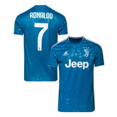Camisa Retrô Juventus III Cristiano Ronaldo #7 2019 - Torcedor Masculina - Azul