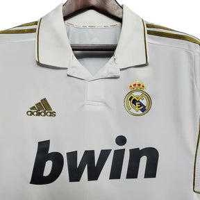 Camisa Retrô Real Madrid I (Home) 2011 - Torcedor Masculina - Branco