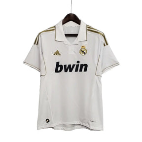 Camisa Retrô Real Madrid I (Home) 2011 - Torcedor Masculina - Branco