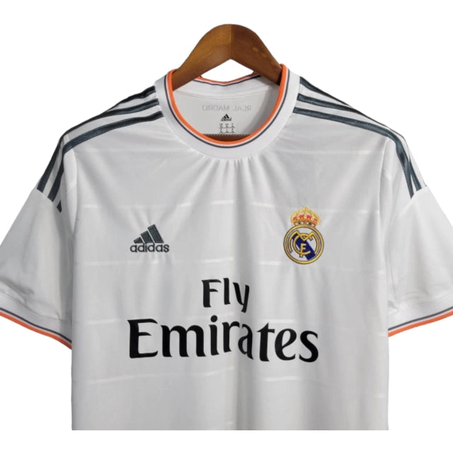 Camisa Retrô Real Madrid I (Home) 13/14 - Torcedor Masculina - Branco