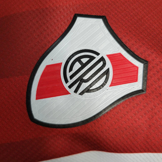 Camisa River Plate I (Home) 23/24 - Jogador Masculina - Branco