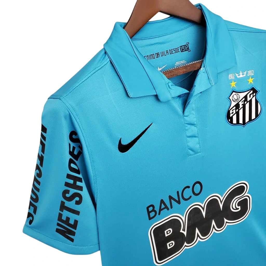 Camisa Retrô Santos III 2012 - Torcedor Masculina - Azul