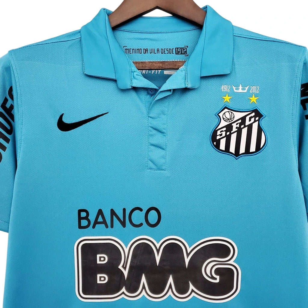 Camisa Retrô Santos III 2012 - Torcedor Masculina - Azul