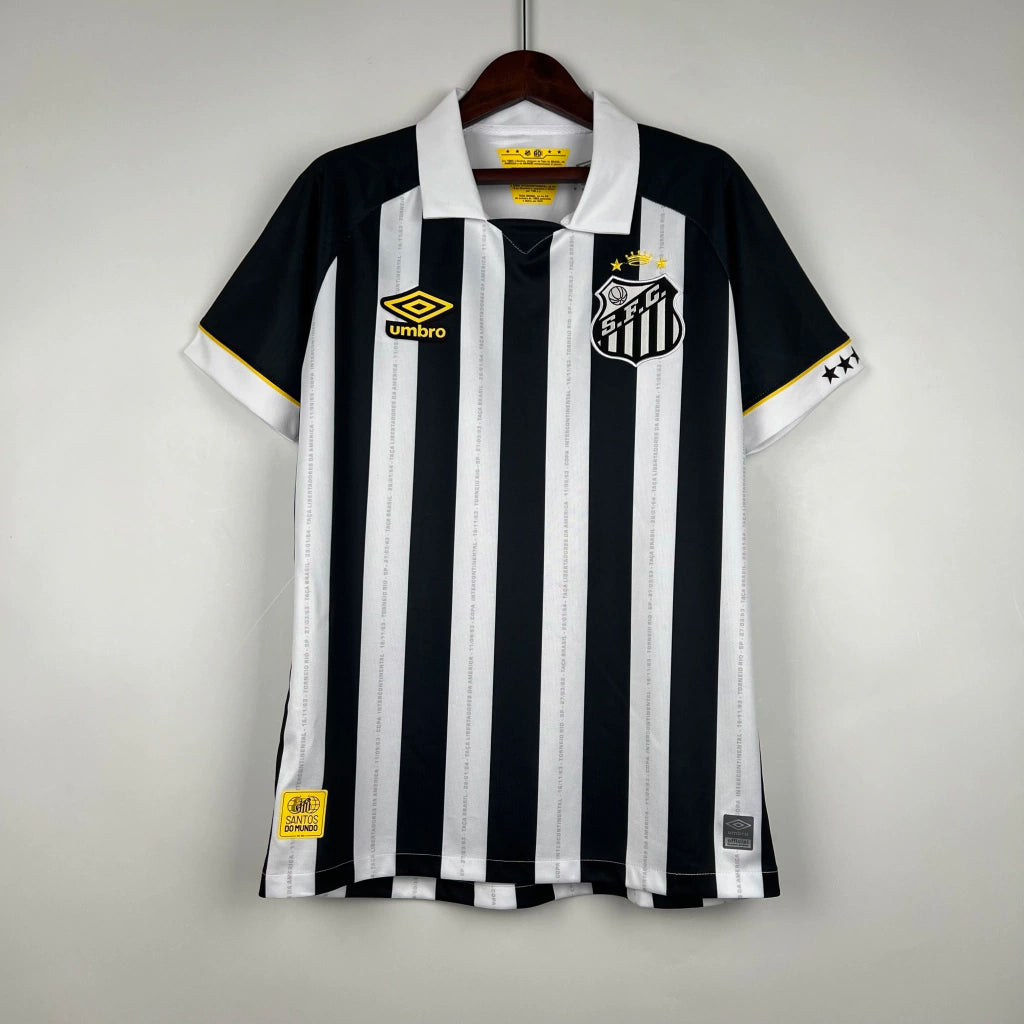 Camisa Santos II 23/24 - Torcedor Masculina - Preto e Branco