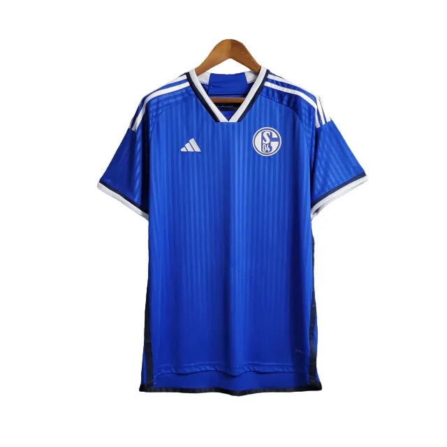 Camisa Schalke 04 I (Home) 23/24 - Torcedor Masculina - Azul - Manto Elegante