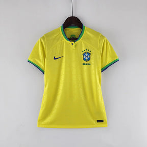 Camisa do Brasil I (Home) 2022 - Torcedor Feminina - Amarelo - Manto Elegante