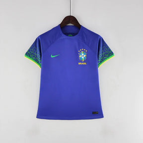 Camisa do Brasil II (Away) 2022 - Torcedor Feminina - Azul - Manto Elegante