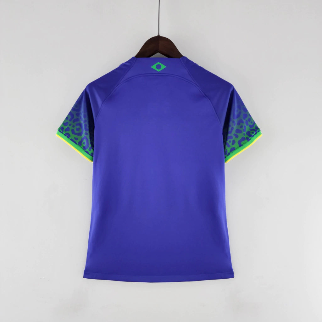 Camisa do Brasil II (Away) 2022 - Torcedor Feminina - Azul - Manto Elegante