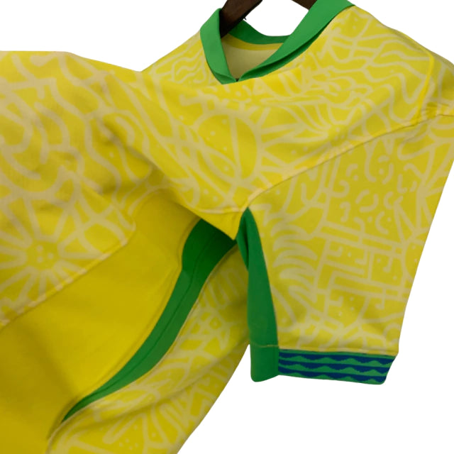 Camisa Seleção do Brasil I (Home) 24/25 - Torcedor Masculina - Amarelo - Manto Elegante