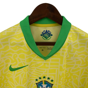 Camisa Seleção do Brasil I (Home) 24/25 - Torcedor Masculina - Amarelo - Manto Elegante