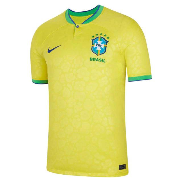 Camisa do Brasil I (Home) 2022 - Torcedor Masculina - Amarelo - Manto Elegante