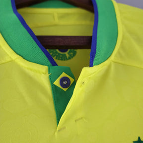 Camisa do Brasil I (Home) 2022 - Torcedor Masculina - Amarelo - Manto Elegante