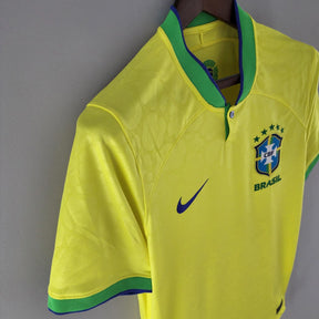 Camisa do Brasil I (Home) 2022 - Torcedor Masculina - Amarelo - Manto Elegante