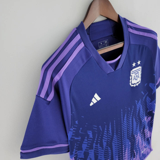 Camisa Seleção Argentina II (Away) 2022 - Torcedor Masculina - Violeta - Manto Elegante