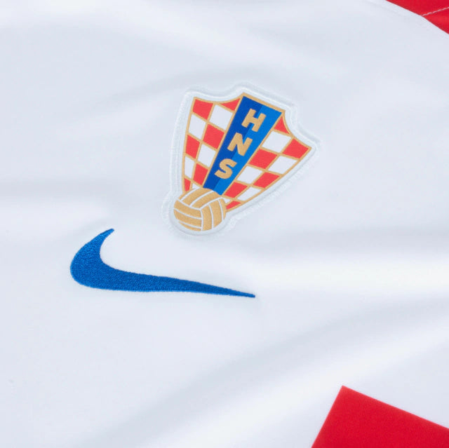 Camisa Seleção da Croácia I (Home) 2022 - Torcedor Masculina - Branco e Vermelho - Manto Elegante