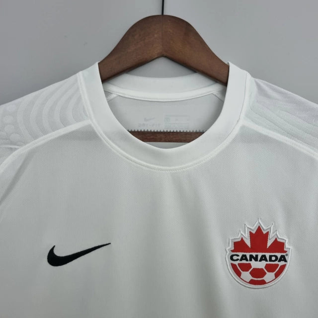 Camisa Seleção do Canadá II (Away) 2022 - Torcedor Masculina - Branco - Manto Elegante