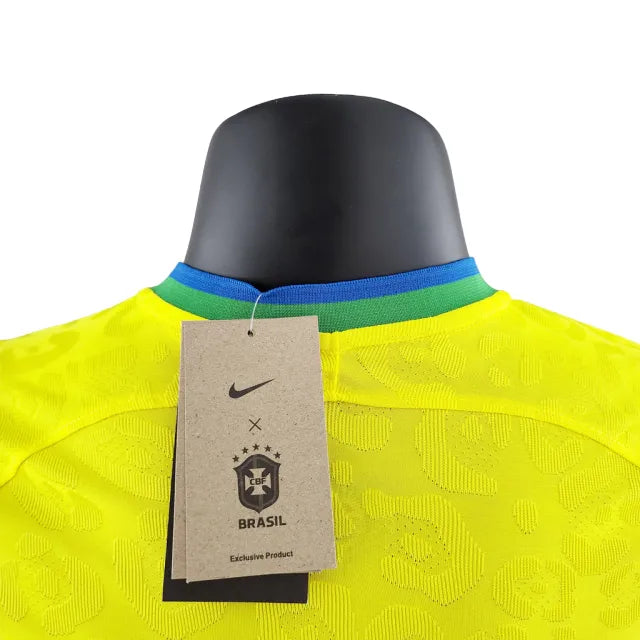 Camisa Seleção do Brasil I (Home) 23/24 - Jogador Masculina - Amarelo - Manto Elegante