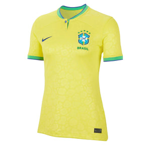 Camisa do Brasil I (Home) 2022 - Torcedor Feminina - Amarelo - Manto Elegante