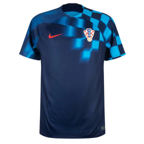 Camisa Seleção da Croácia II (Away) 2022 - Torcedor Masculina - Azul Marinho - Manto Elegante