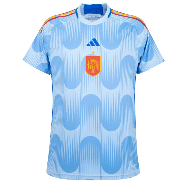 Camisa Seleção da Espanha II (Away) 2022 - Torcedor Masculina - Azul - Manto Elegante