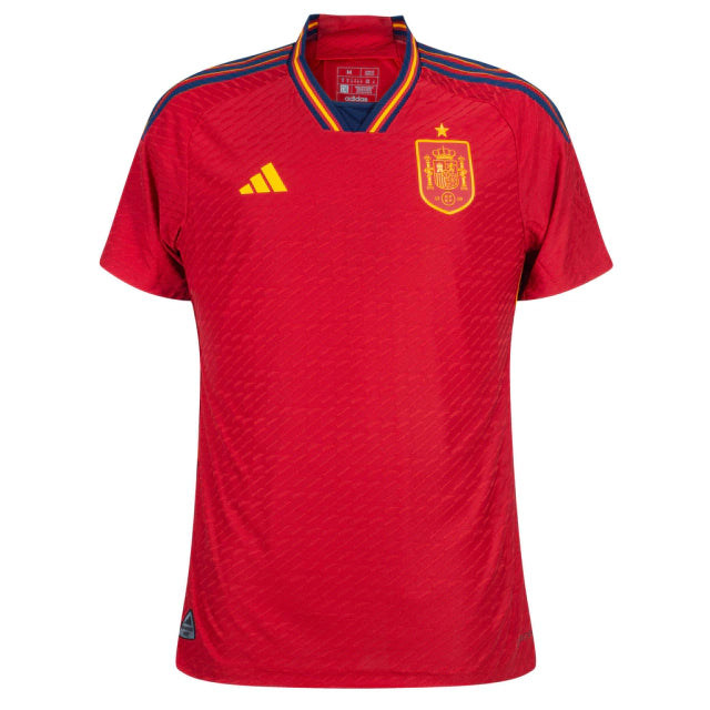 Camisa Seleção da Espanha I (Home) 2022 - Torcedor Masculina - Vermelho - Manto Elegante