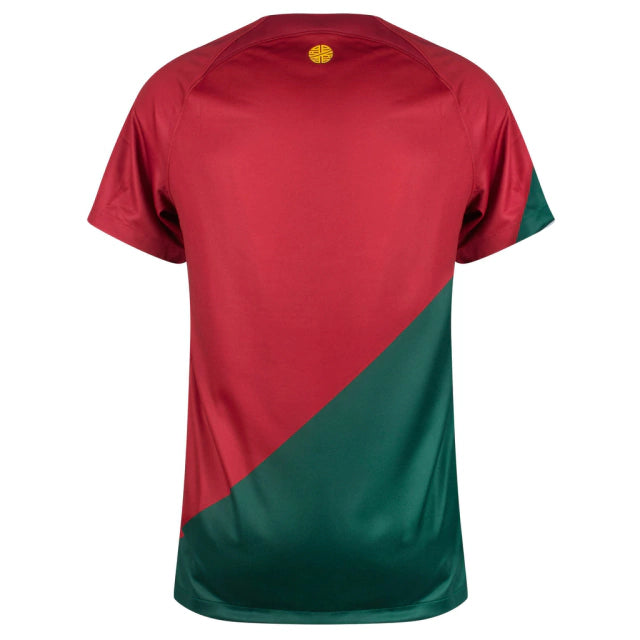 Camisa Seleção de Portugal I (Home) 2022 - Torcedor Masculina - Vermelho e Verde - Manto Elegante