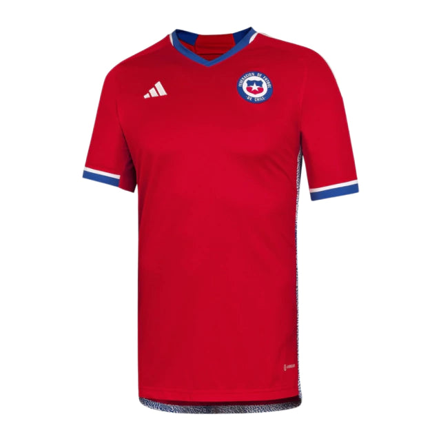 Camisa Seleção do Chile I (Home) 2022 - Torcedor Masculina - Vermelho - Manto Elegante