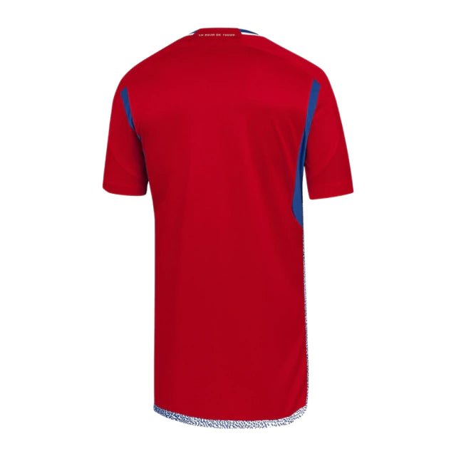 Camisa Seleção do Chile I (Home) 2022 - Torcedor Masculina - Vermelho - Manto Elegante