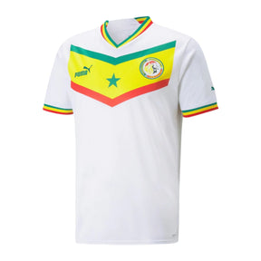 Camisa Seleção do Senegal I (Home) 2022 - Torcedor Masculina - Branco - Manto Elegante