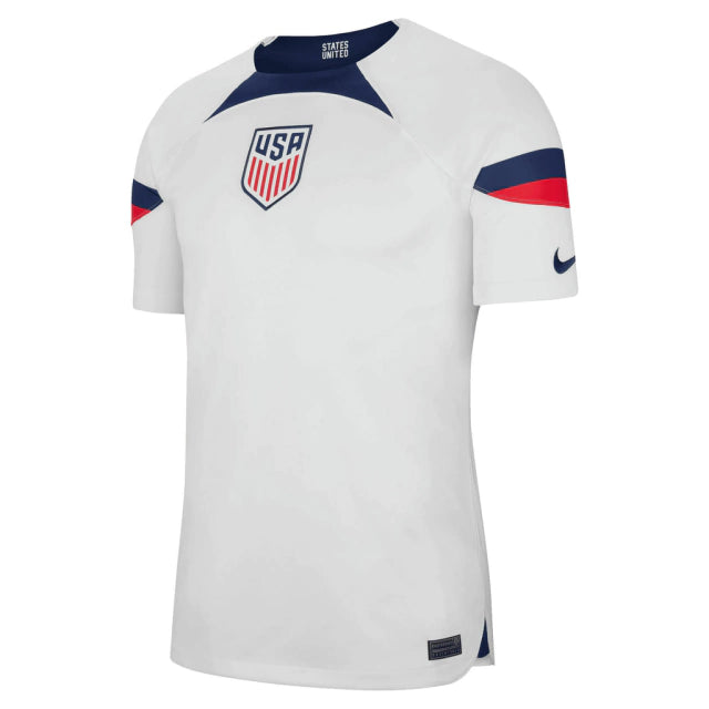 Camisa Seleção do Estados Unidos I (Home) 2022 - Torcedor Masculina - Branco - Manto Elegante