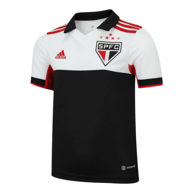 Camisa São Paulo III 22/23 - Torcedor Masculina - Branco e Preto