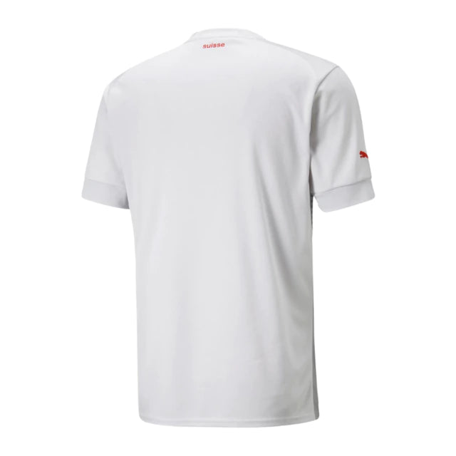 Camisa Seleção da Suíça II (Away) 2022 - Torcedor Masculina - Branco - Manto Elegante