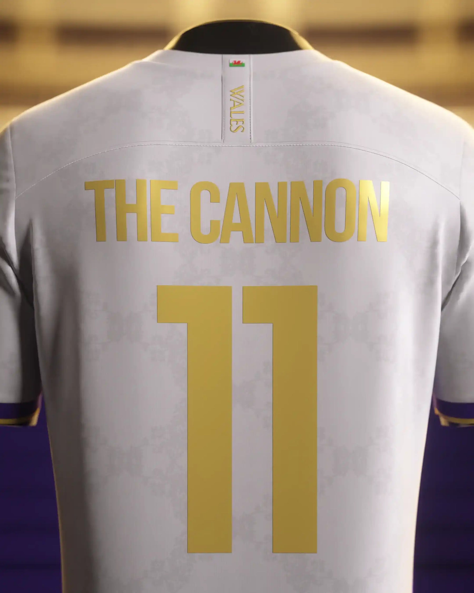 Camisa "Legends Of Madrid" 24/25 - Bale #11 THE CANNON - Edição Especial Trio BBC - Torcedor Masculina - Branco