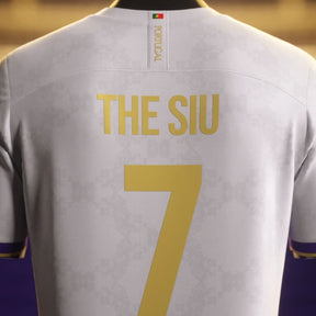 Camisa "Legends Of Madrid" 24/25 - CR7 #7 THE SIU - Edição Especial Trio BBC - Torcedor Masculina - Branco