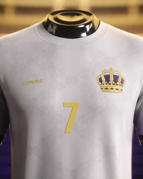 Camisa "Legends Of Madrid" 24/25 - CR7 #7 THE SIU - Edição Especial Trio BBC - Torcedor Masculina - Branco