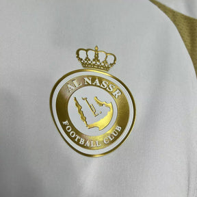 Camisa Al Nassr III (Third) 24/25 - Torcedor Masculina - Branco e Dourado