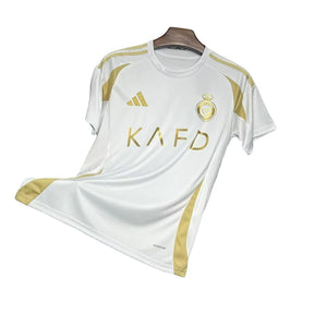 Camisa Al Nassr III (Third) 24/25 - Torcedor Masculina - Branco e Dourado