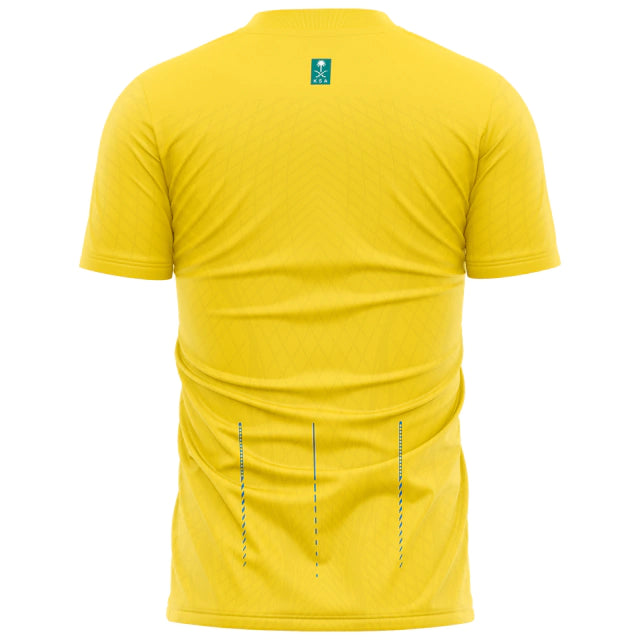 Camisa Al-Nassr I (Home) 23/24 - Torcedor Masculina - Amarelo e Azul - Manto Elegante