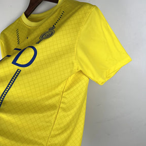 Camisa Al-Nassr I (Home) 23/24 - Torcedor Masculina - Amarelo e Azul - Manto Elegante