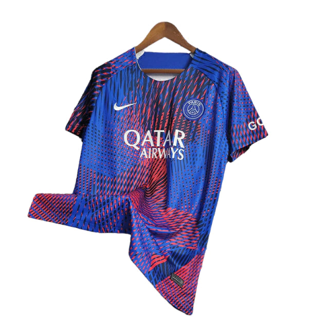 Camisa de Treino PSG 22/23 - Torcedor Masculina - Azul e Vermelho - Manto Elegante