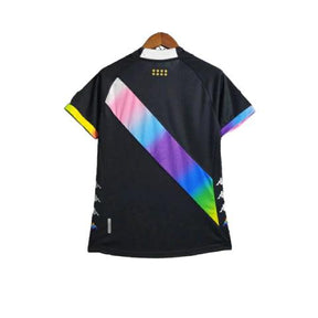 Camisa Vasco da Gama Kappa LGBTQIA+ 23/24 - Torcedor Feminina - Preto - Manto Elegante