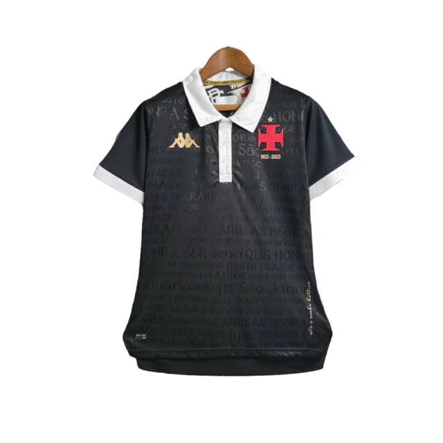 Camisa Vasco da Gama III 23/24 - Torcedor Feminina - Preto - Manto Elegante