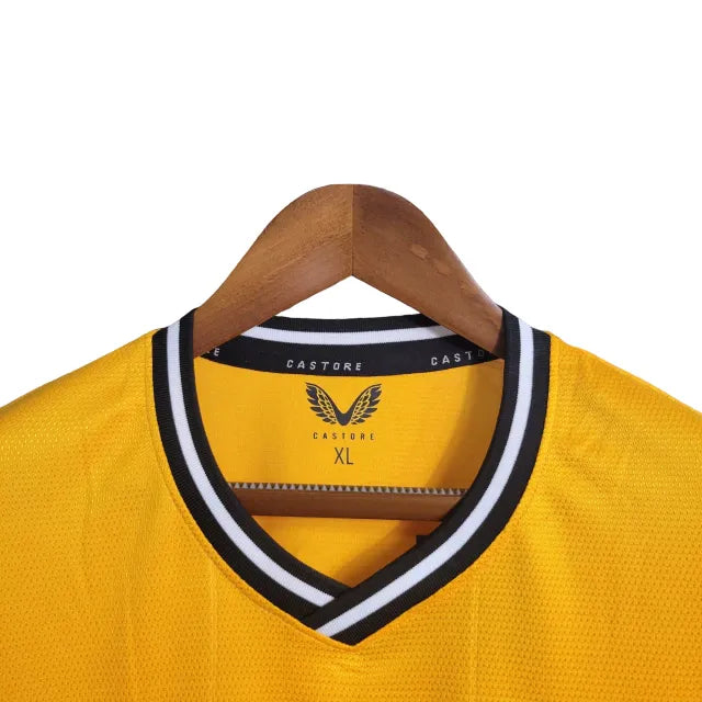 Camisa Wolves I (Home) 23/24 - Torcedor Masculina - Amarelo - Manto Elegante